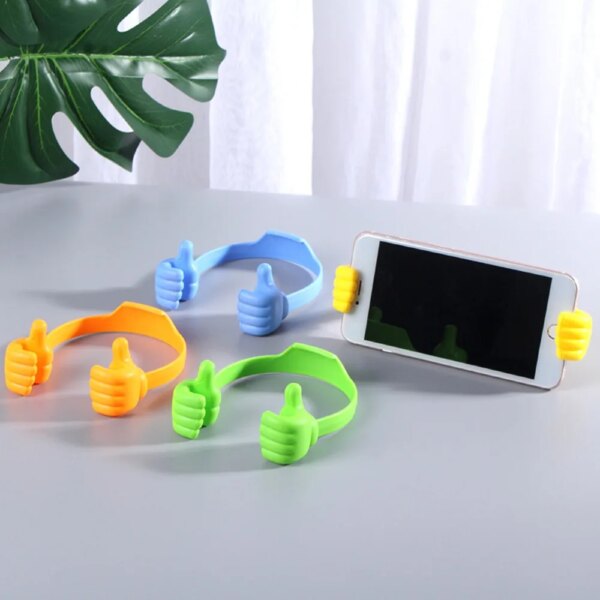 Thumbs-up Modeling Colorful Holder for Smart Phone Bracket Mobile Phones Stands Mount for IPhone for Samsung Tablet Desk Holders - Image 3