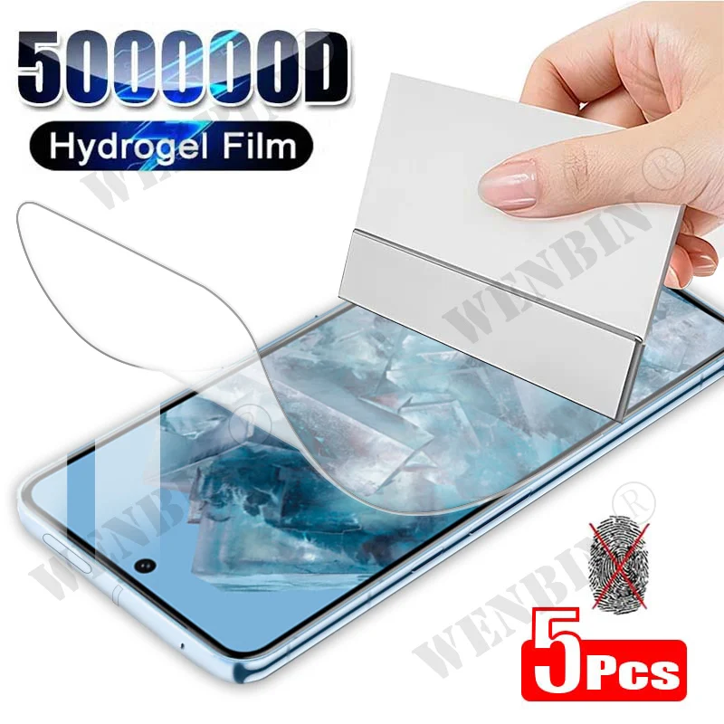 5 Pcs Hydrogel Film For Google Pixel 9 8 7 6 Pro XL 9A 8A 7A 6A 5A 4A 5G 5 5G 4 Full Cover Screen Protector