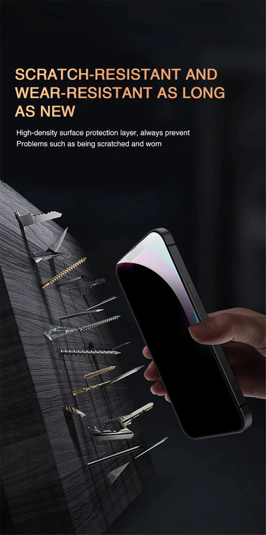 Anti-Spy Glass For iPhone 16 15 14 13 Pro Max Privacy Screen Protectors & Camera Protection Film For iPhone15 12 11 Pro mica