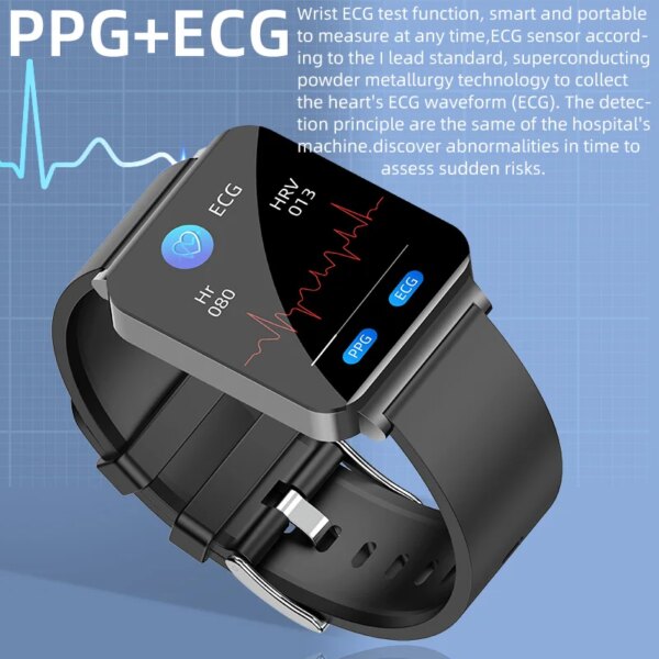 2023 Smartwatch Blood Sugar ECG+PPG Monitoring Blood Pressure Body Temperature Smart Watches For Men Women Clock Fitness Tracker - Image 3