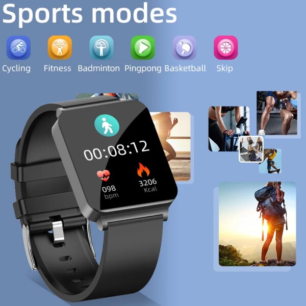 2023 Smartwatch Blood Sugar ECG+PPG Monitoring Blood Pressure Body Temperature Smart Watches For Men Women Clock Fitness Tracker - Image 2