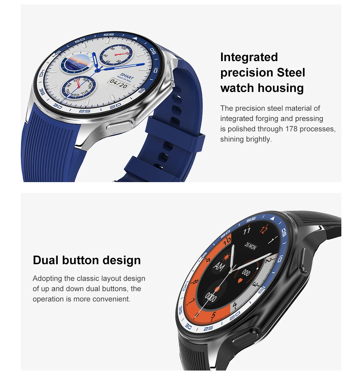 High-End Men Business Watch For Samsung OPPO Watch X 4G Large Memory Video playback Smartwatch Sport Fitness Waterproof Watches