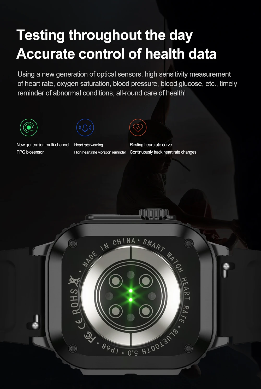 GPS Track Compass Smart Watch Men AMOLED Screen NFC Smartwatches Waterproof Outdoor Sports Fitness Watch Military Bluetooth Call