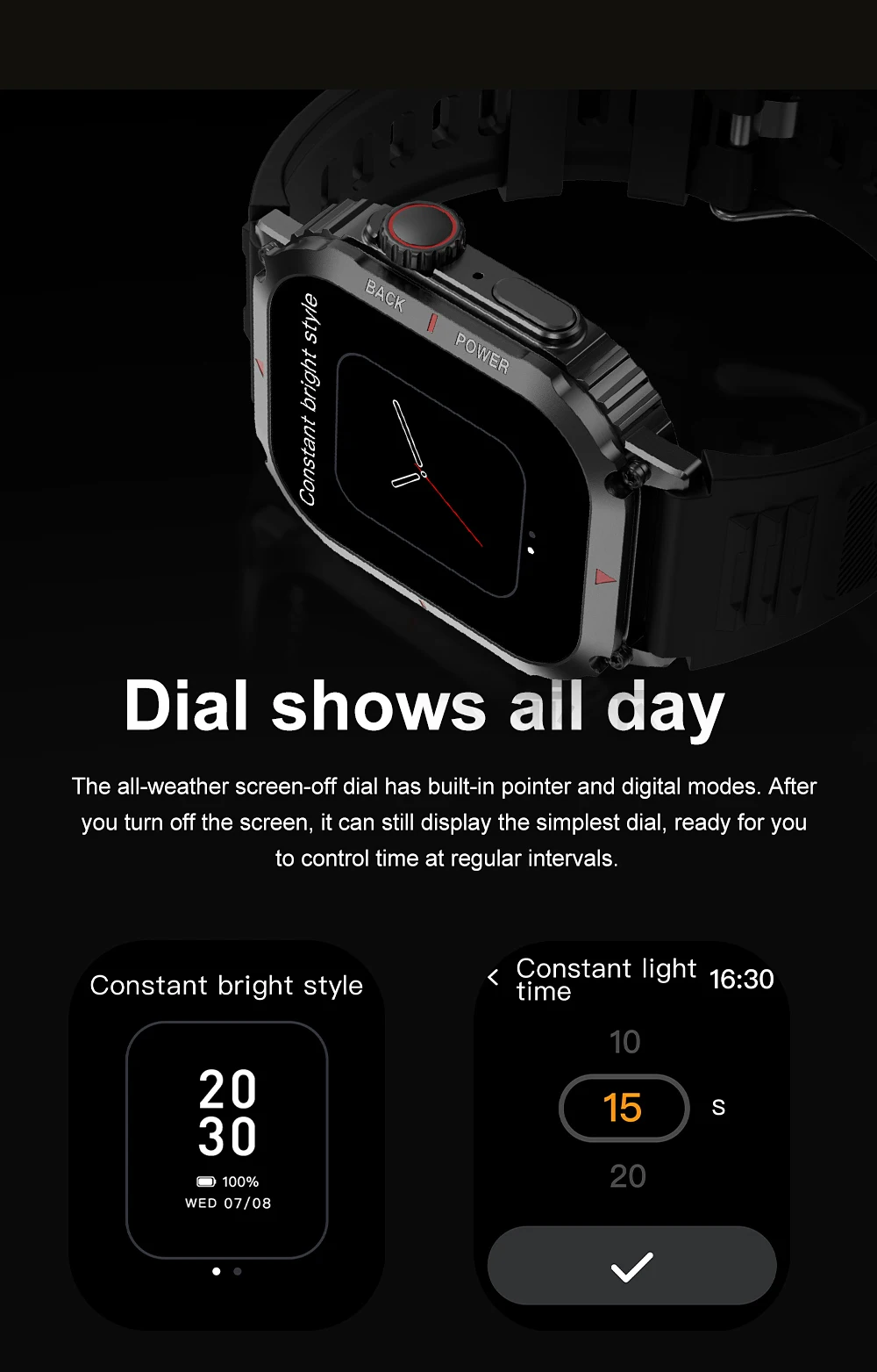 GPS Track Compass Smart Watch Men AMOLED Screen NFC Smartwatches Waterproof Outdoor Sports Fitness Watch Military Bluetooth Call