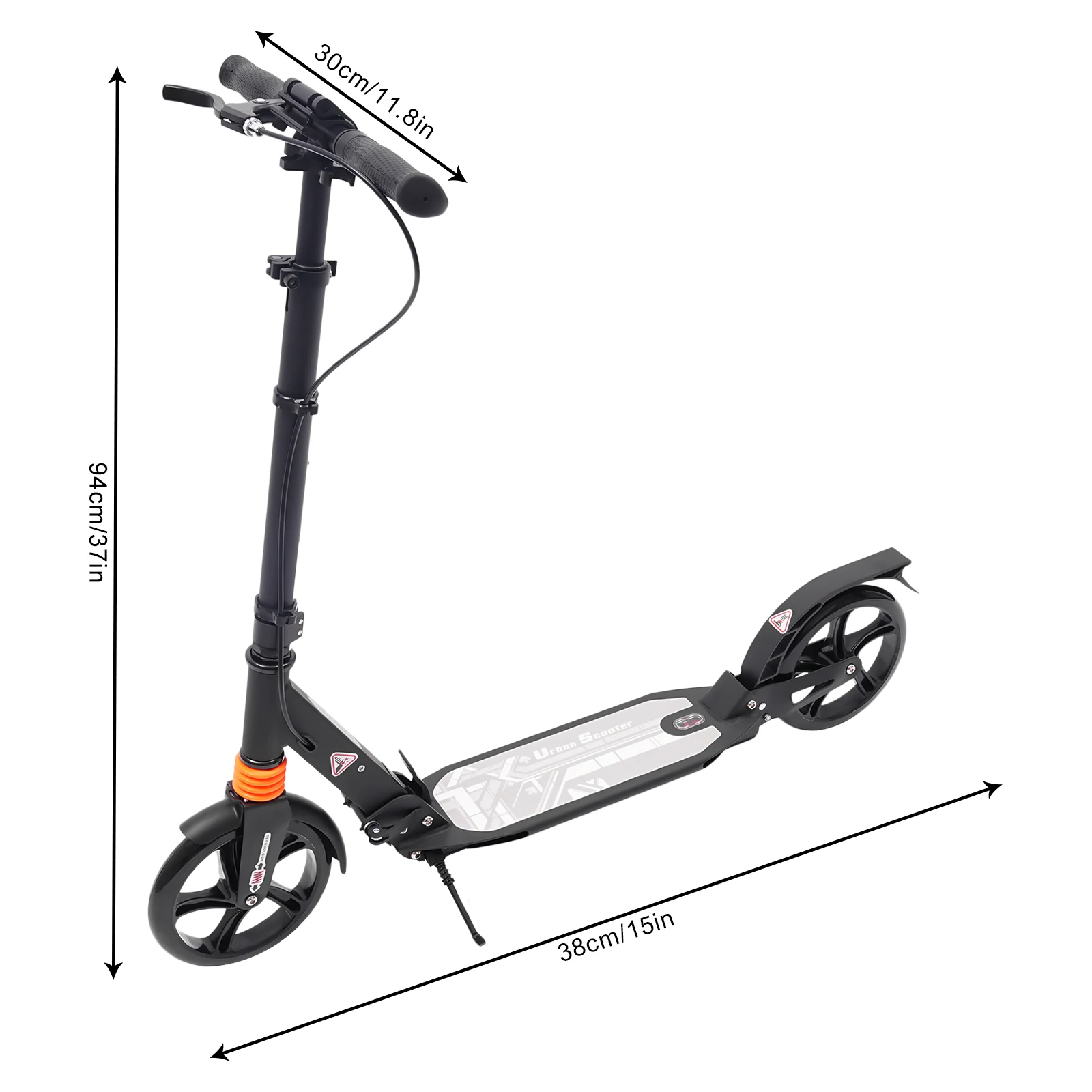 Kick Scooter Roller Foldable Adult Aluminum Alloy Adult City Pedal Scooter Height Adjustable 100kg