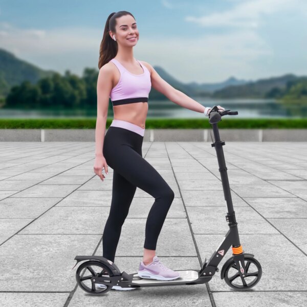 Kick Scooter Roller Foldable Adult Aluminum Alloy Adult City Pedal Scooter Height Adjustable 100kg - Image 3