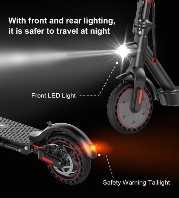 iScooter i9/i9pro Electric Scooter 7.5Ah Electric Kick Scooter 350W Foldable Scooter 30km/h Adult eScooter with APP - Image 5