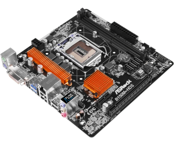 Asrock B150M-HDS Motherboard LGA 1151 DDR4 32G SATA3 USB3.0 VGA DVI Micro-ATX Supports 7th and 6th Gen Core i3	i3-6100 cpu - Image 2