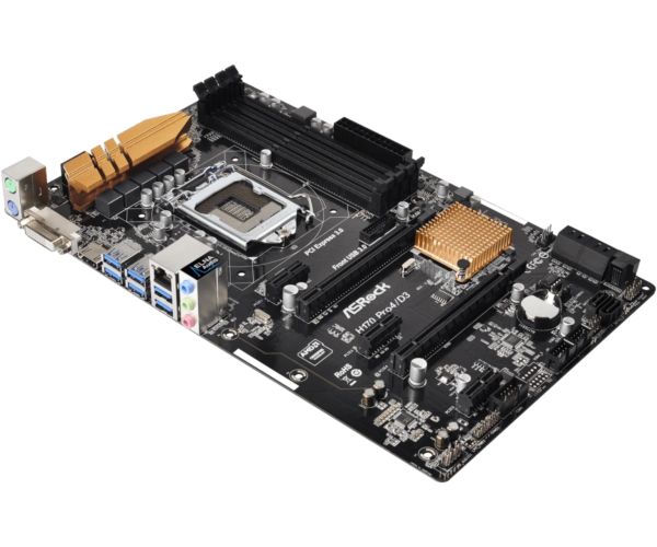 intel H170 Motherboard ASRock H170 Pro4/D3 LGA 1151 DDR3 64GB PCI-E 3.0 USB 3.1 M.2 ATX Supports 6th/7th Gen intel Core i5-6500 - Image 3