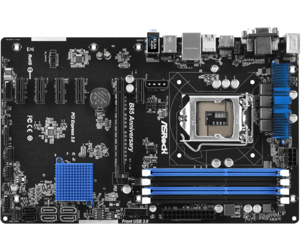 ASROCK B85 Anniversary Motherboard LGA 1150 Intel B85 DDR3 32GB support  i5-4690 i5-4670 i5-4430 i3-4150 i3-4130 cpu  ATX