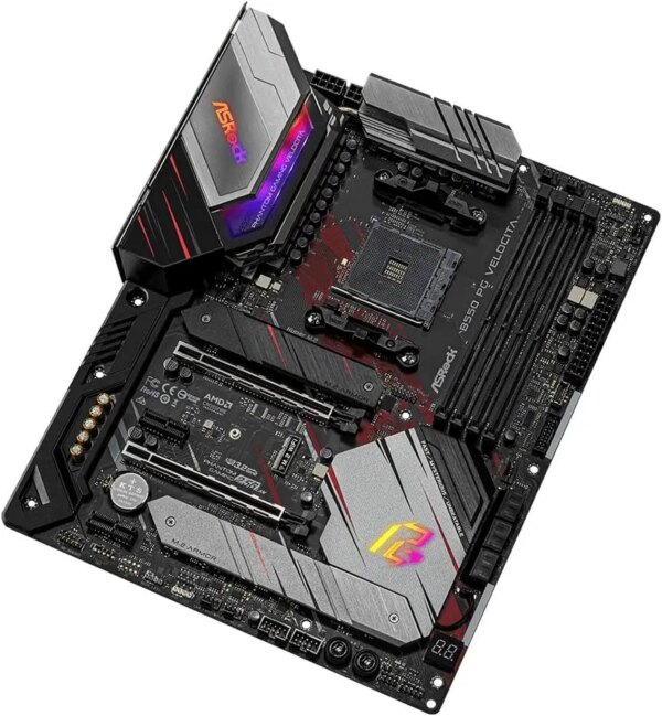 ASRock B550 PG VELOCITA B550 Motherboard Socket AM4 DDR4 128GB Supports Ryzen 7 5700X 5600 4600G 5500 ATX PCI-E 4.0 M.2 USB3.2 - Image 4