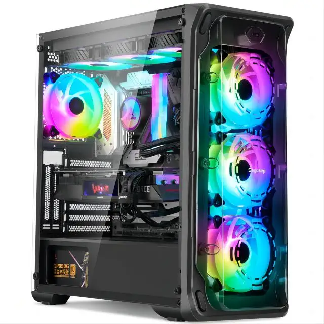 New Design Gaming PC High trend Configuration I7 I9 E5-2650 cpu with 16G  Brand for Personal Use DIY Assembly Desktop PC gamer