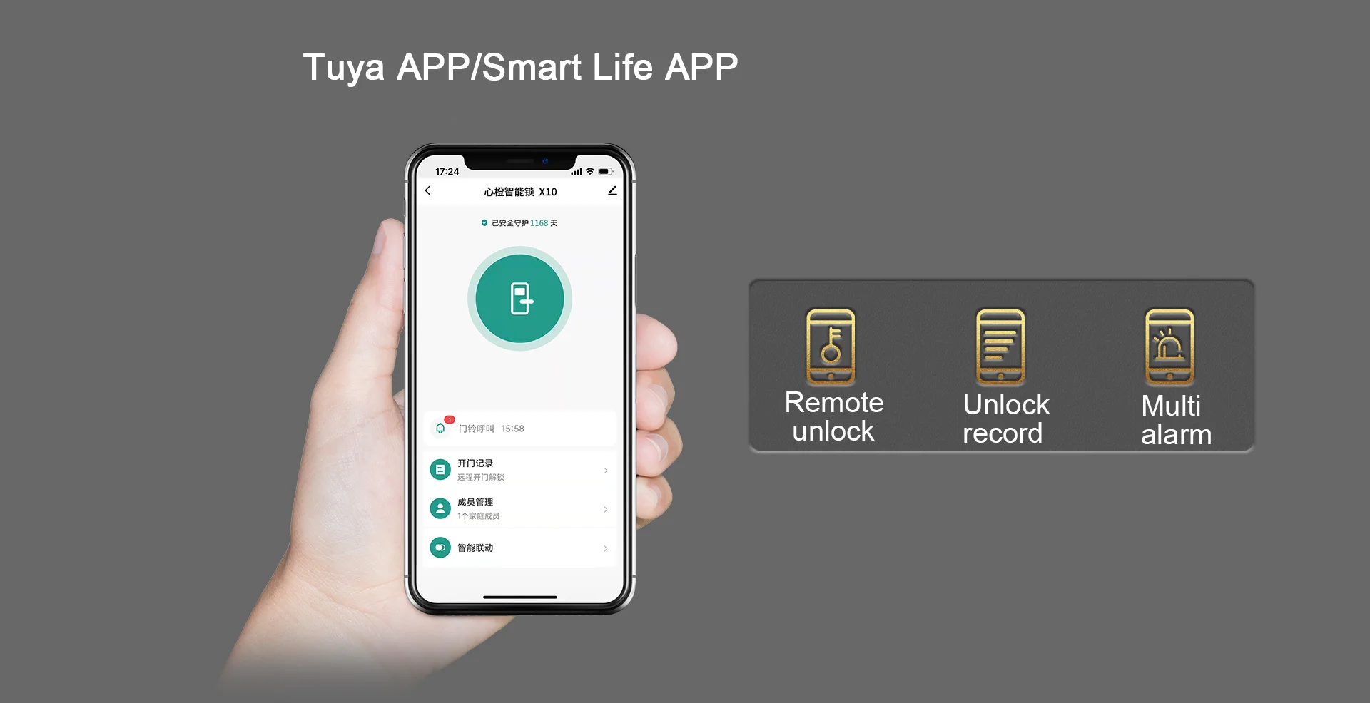 Tuya App Face Recognition Smart Door Lock Digital Door Lock With Remote Monitoring Function Electronic Lock Fingerprint Lock