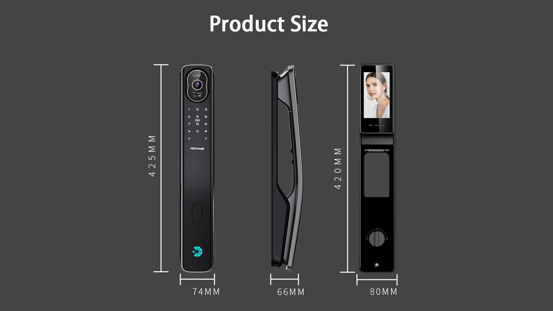 Tuya App Face Recognition Smart Door Lock Digital Door Lock With Remote Monitoring Function Electronic Lock Fingerprint Lock