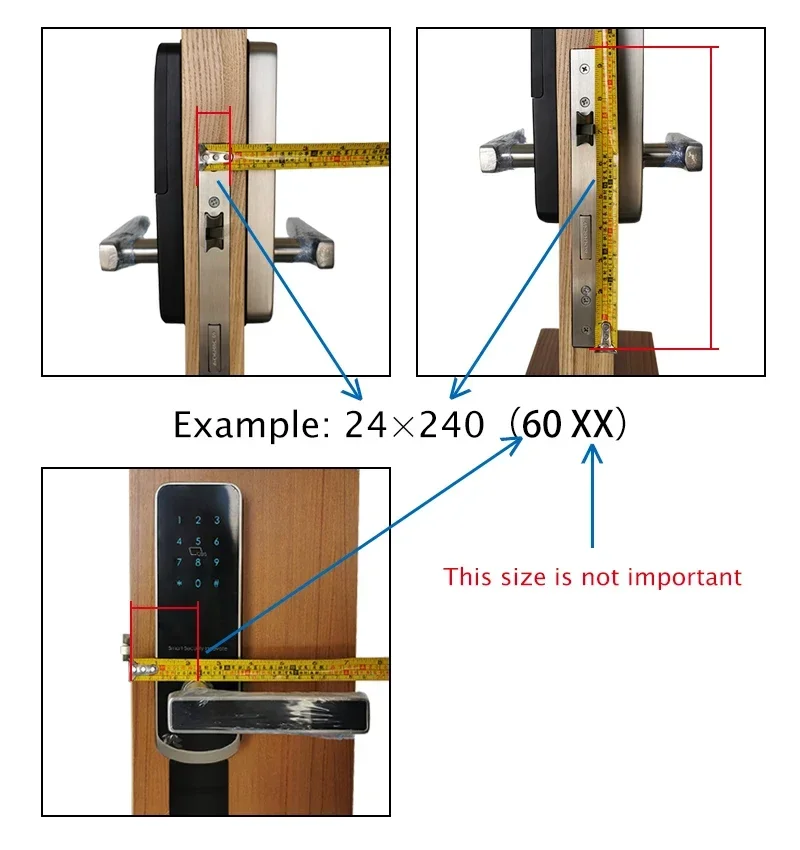 Waterproof TTLock Outdoor Gate Fingerprint Bluetooth APP RFID Code Keyless Electronic Smart Door Lock for Glass Aluminum Sliding