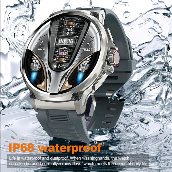 Military Outdoor IP68 Waterproof Smart Watch Men 1.85inch Ultra HD Screen GPS Track 710 mAh BT Calling Smartwatch For Xiaomi IOS - Image 6